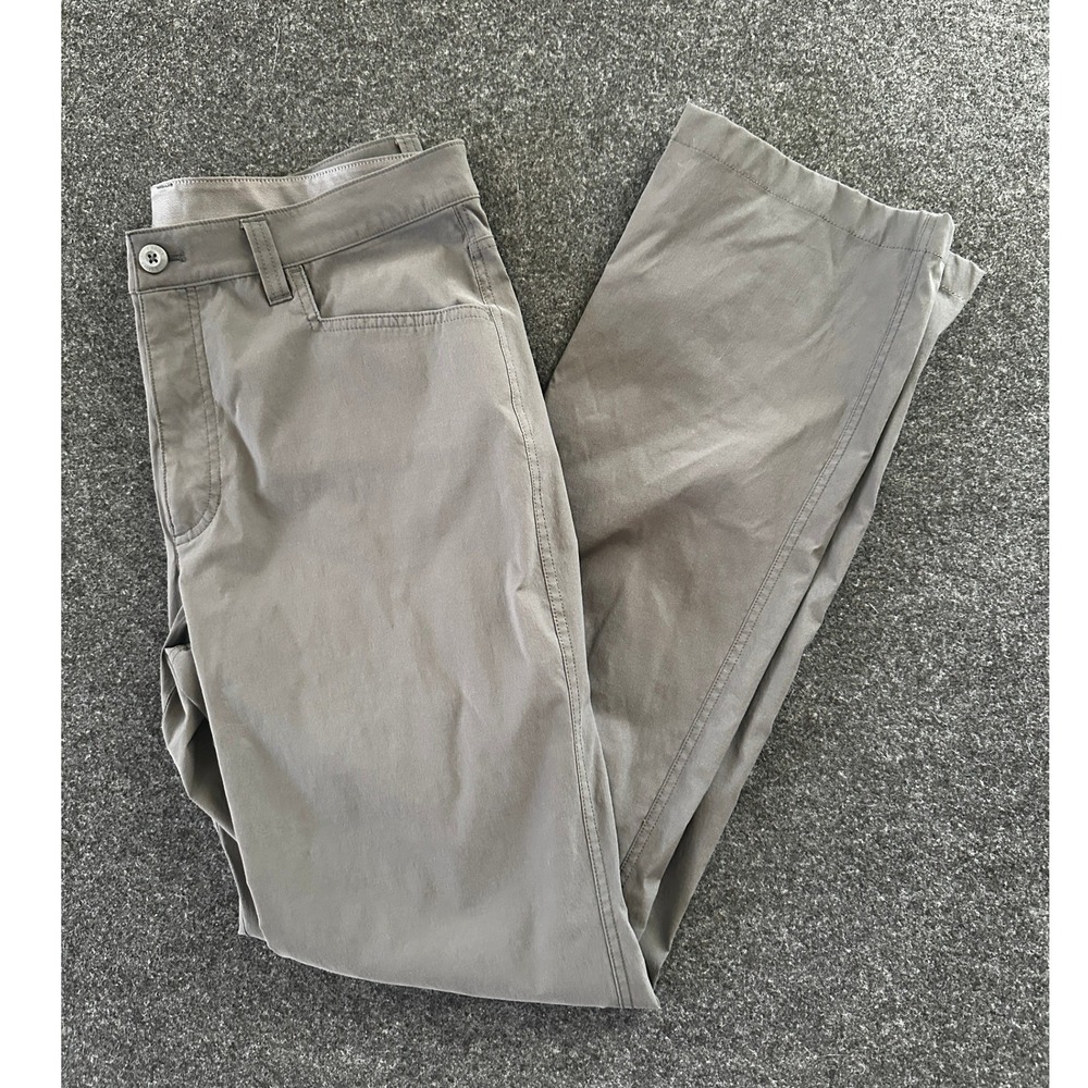 Eddie Bauer First Ascent Guide Pro Pants Mens 34x34 Gray Hiking Outdoor Stretch